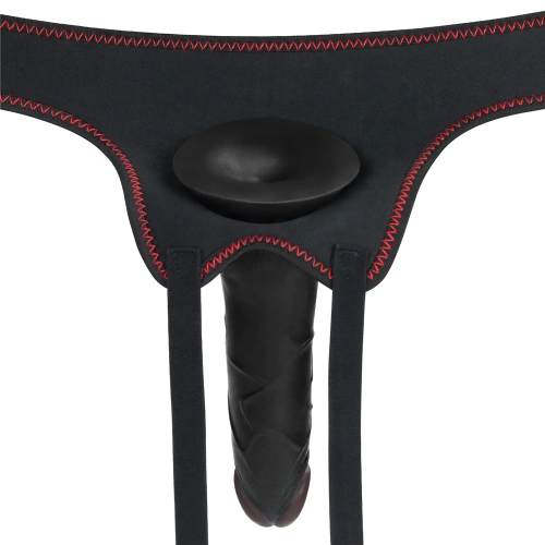 Irina color Strap-on belt with realistic dildo Easy Strap on Set 7.5" black [7]