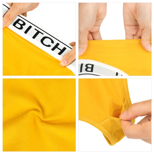 Vibrating thongs with wireless remote Ingen yellow [16]