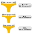 Vibrating thongs with wireless remote Ingen yellow [18]