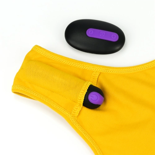 Vibrating thongs with wireless remote Ingen yellow [3]