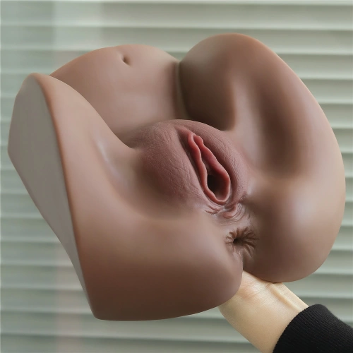 Realistic double vagina and anus masturbator Streetgirl's #2 brown [2]