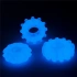 Dilyana- Set of 3 pcs. glow in the dark penis rings Lumino blue [11]