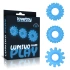 Dilyana- Set of 3 pcs. glow in the dark penis rings Lumino blue [14]