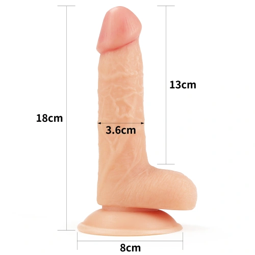 Adjustable strap-on belt with realistic dildo Ingen 7" [4]