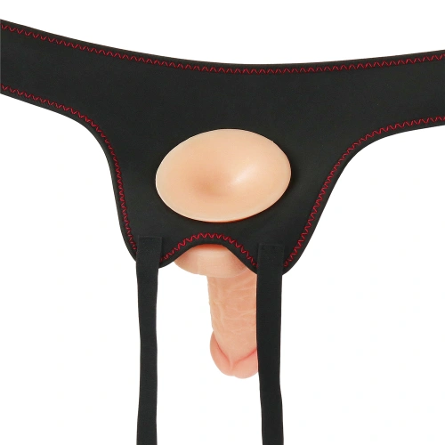 Adjustable strap-on belt with realistic dildo Ingen 7" [8]