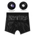 *Nina color - Strap-on boxer shorts with wet - lacquer effect and front zipper Chic Strap-on Shorts size L/XL [12]