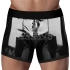 *Nina color - Strap-on boxer shorts with wet - lacquer effect and front zipper Chic Strap-on Shorts size L/XL [2]