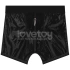*Nina color - Strap-on boxer shorts with wet - lacquer effect and front zipper Chic Strap-on Shorts size S/M [14]
