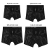 *Nina color - Strap-on boxer shorts with wet - lacquer effect and front zipper Chic Strap-on Shorts size S/M [22]