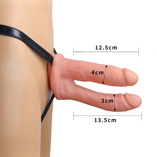 Nina - Double Penetrator strap-on belt with hollow double dildo [2]