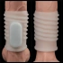 Ribbed Vibrating Penis Enlarger Knights Ring Spiral [1]
