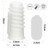 Ribbed Vibrating Penis Enlarger Knights Ring Spiral [5]