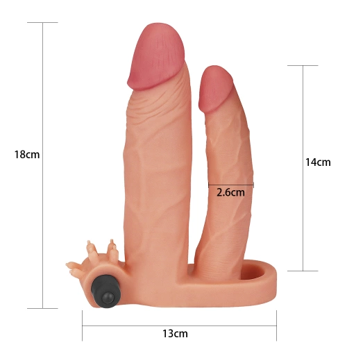 **ralica Double penis extender with bullet Pleasure X-tender [4]