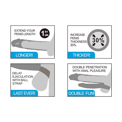 **ralica Double penis extender with bullet Pleasure X-tender [5]