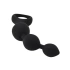 Anal beads made of copper. silicone Triple Ripple black [2]