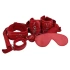 Bondage set of 8 pieces Beginners Bondage Kit red Bondage set of 8 pieces Beginners Bondage Kit red