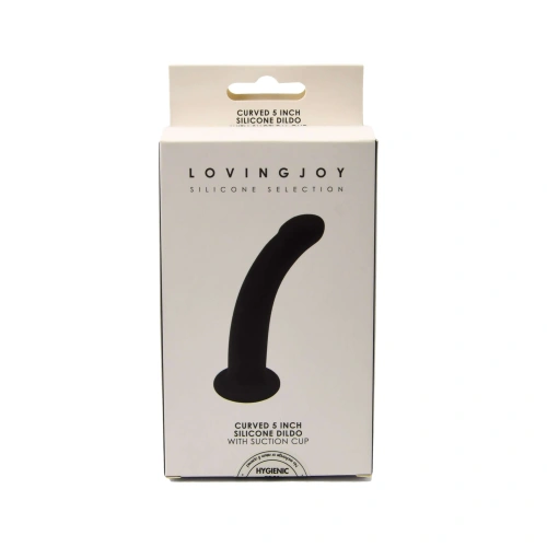 Loving Joy Curved 5'' Silicone Anal Dildo [3]