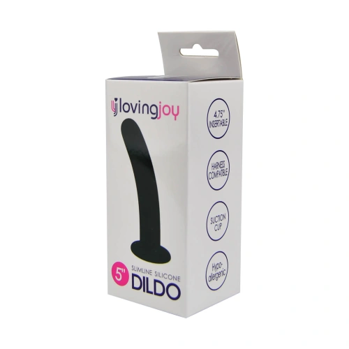 Loving Joy 5" Small Vacuum Base Silicone Dildo [2]