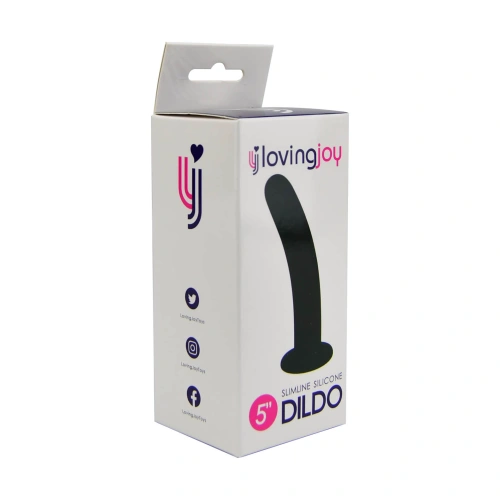 Loving Joy 5" Small Vacuum Base Silicone Dildo [3]