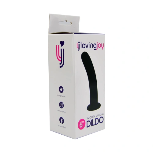 Loving Joy 6" Vacuum Base Silicone Dildo [2]