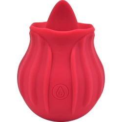 Nina - Rose Licking Vibrator Rechargeable Silicone Clit Stimulator
