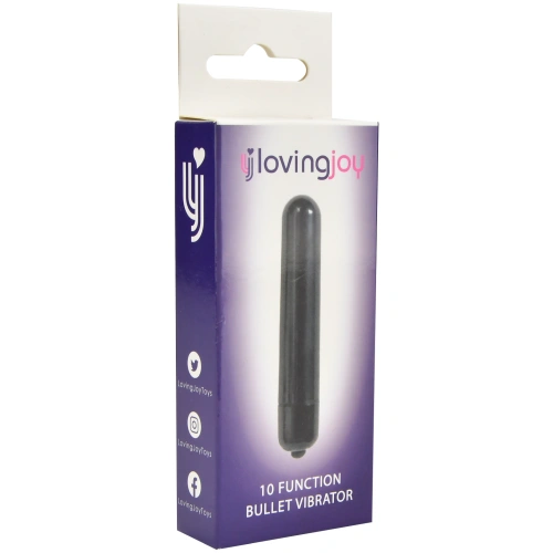 Bullet vibrator with 10 functions Loving Joy black [6]