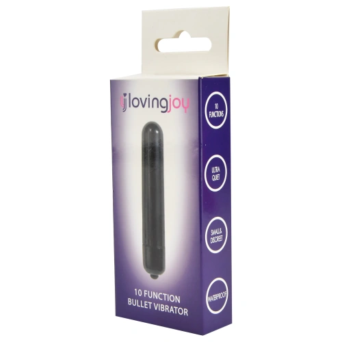 Bullet vibrator with 10 functions Loving Joy black [7]