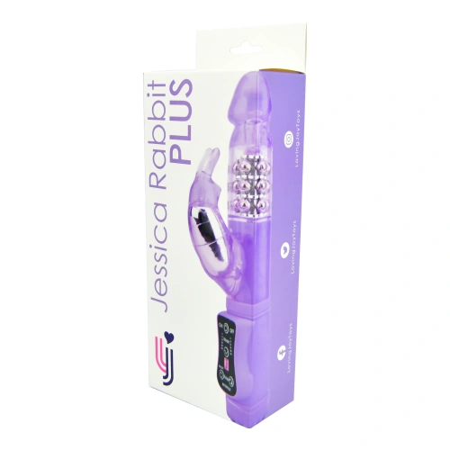 Jessica Rabbit Plus Rotating Pearl Vibrator Purple [4]