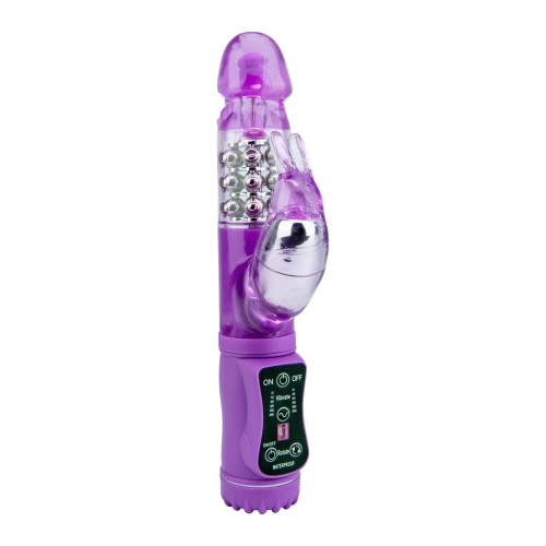 Jessica Rabbit Plus Rotating Pearl Vibrator Purple