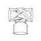 Tip for Wand massagers Power Head Male transparent