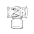 Tip for Wand massagers Power Head Male transparent