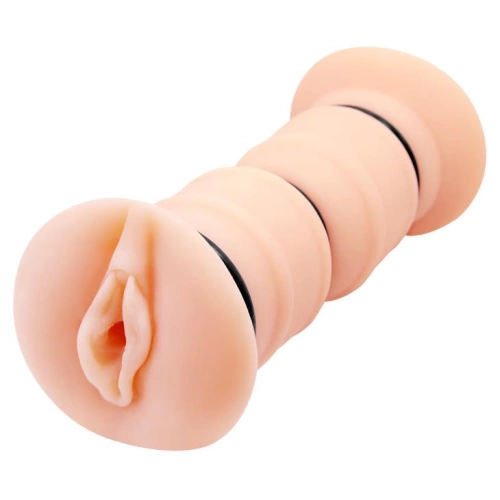 Realistic vibrating vagina masturbator with two holes Crazy Bull Emma Realistic vibrating vagina masturbator with two holes Crazy Bull Emma