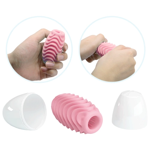 Double-sided masturbator with Passionate Double Sided Egg relief [3]