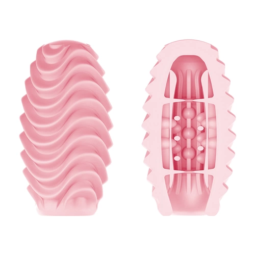 Double-sided masturbator with Passionate Double Sided Egg relief