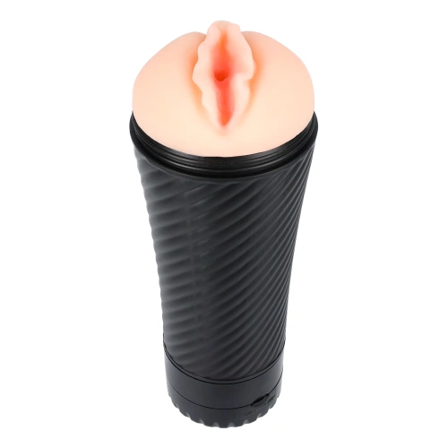 Vibrating Stroker masturbator Pink Pussy [2]