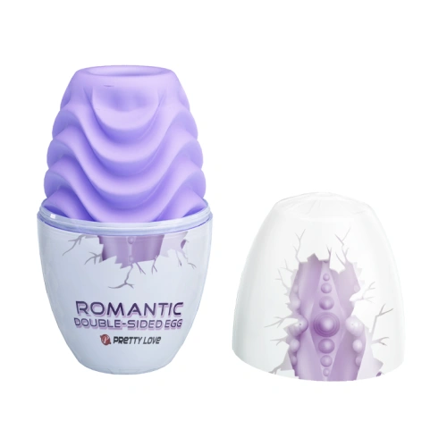 Double-sided masturbator with a Romantic Double Sided Egg relief [6]
