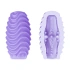 Double-sided masturbator with a Romantic Double Sided Egg relief