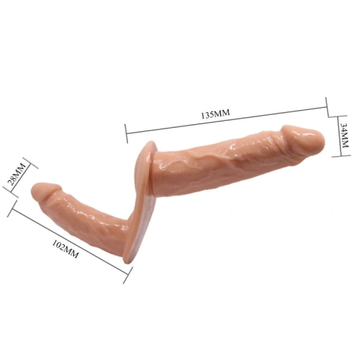 Double Dildos Ultra strap-on double realistic dildo [2]