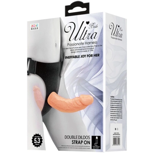 Double Dildos Ultra strap-on double realistic dildo [3]