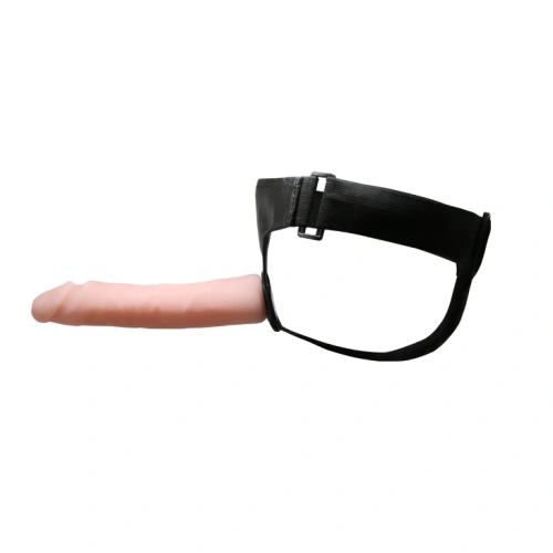 Sensual Comfort 8.9'' Big Dildo Cyber Skin Strapon Belt [1]
