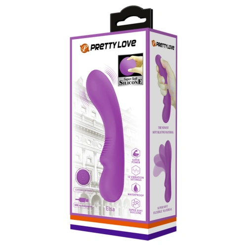 Pretty Love Elsa Rechargeable Soft Silicone G-spot Vibrator [9]