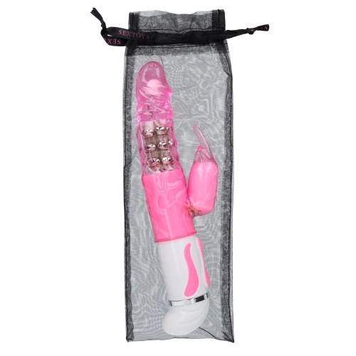 Fascination pearl rabbit vibrator with rotating end [7]
