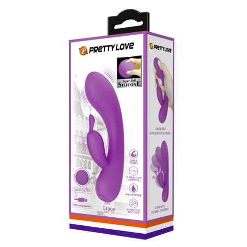 Grace Rechargeable Soft Silicone Rabbit Vibrator [10]