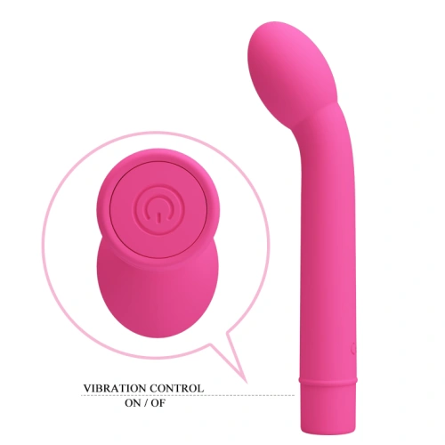 Silicone G-spot vibrator Logan pink [8]