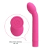 Silicone G-spot vibrator Logan pink [8]