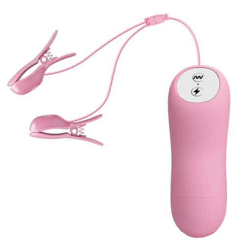 Romantic wave vibrating nipple clamps with electric shock [1]