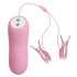 Romantic wave vibrating nipple clamps with electric shock
