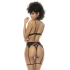 Set of 3 pieces of erotic underwear with a wet effect Mapale Wet Look black color [1]