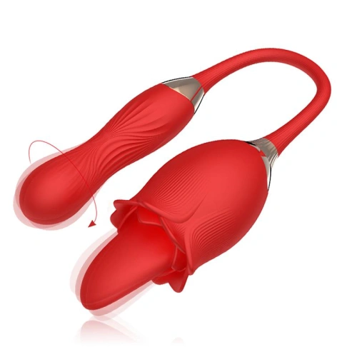 Rechargeable 2 in 1 Silicone Stimulator - Vibro Egg with Swing Function and Clitoris Stimulator Martinella Tongue [2]