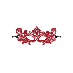 Nina - Voie Lactee lace eye mask red